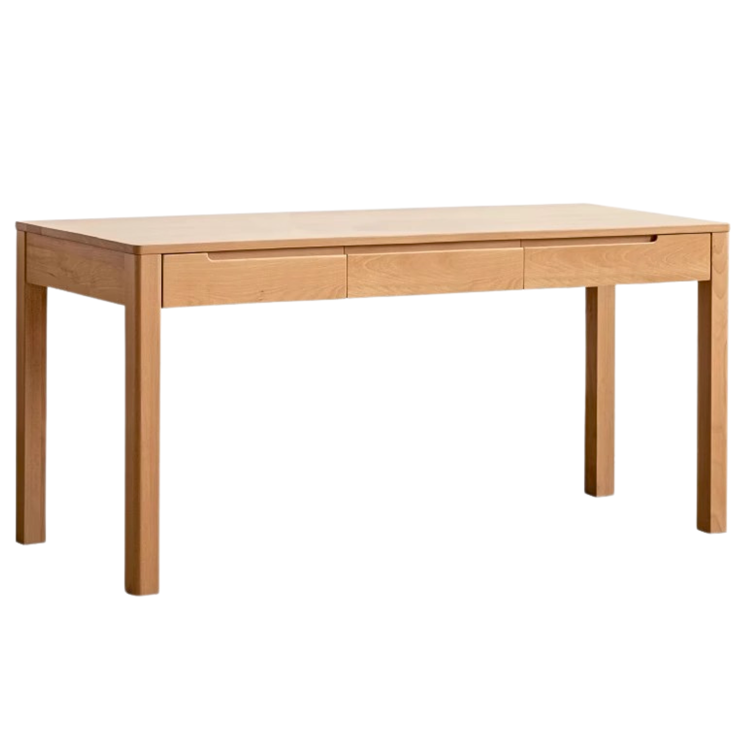 Beech Solid Wood Study Computer Office Desk