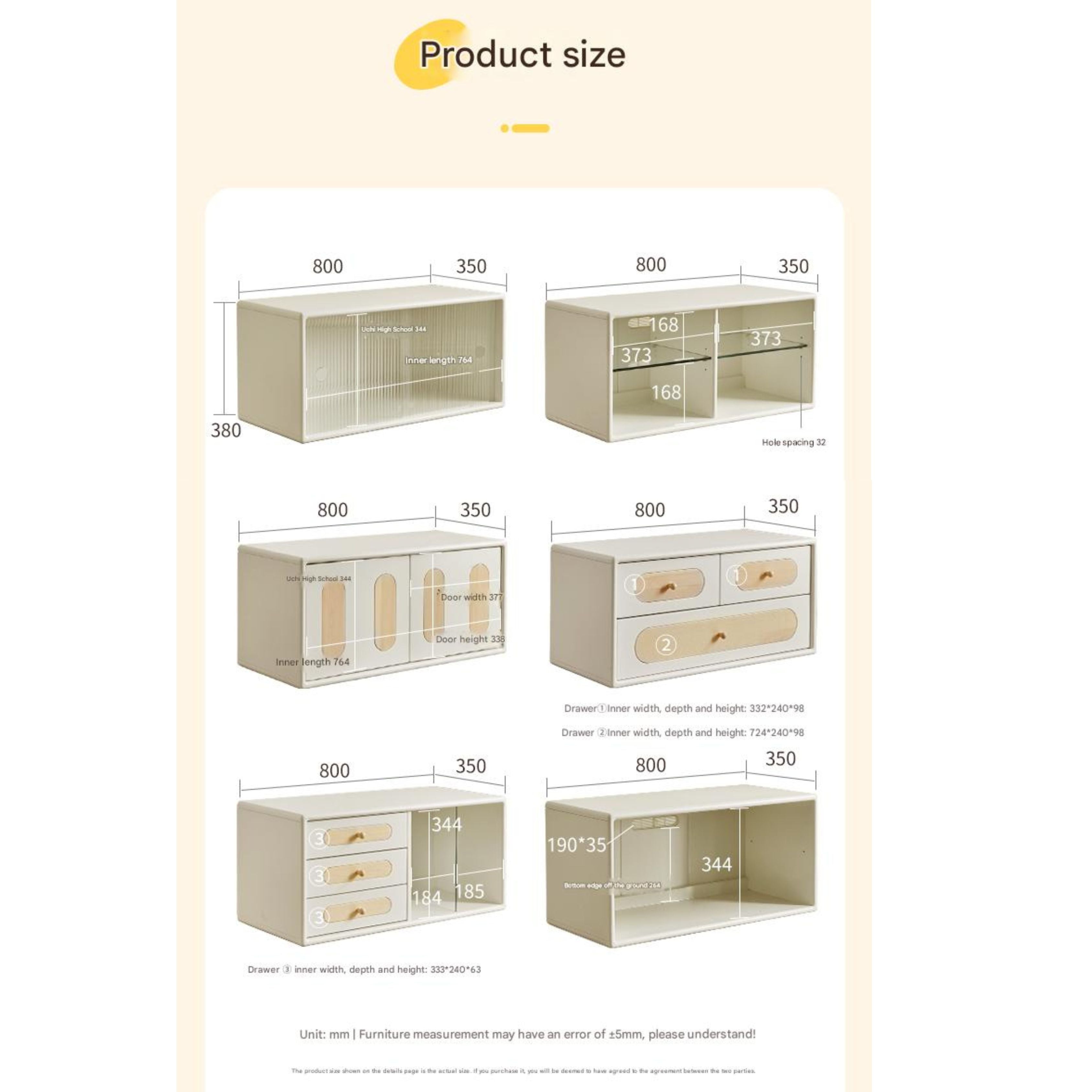 Rubber Solid wood Free Combination TV Cabinet.