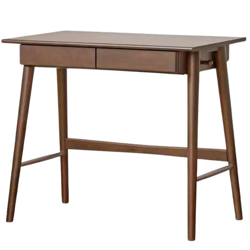 Solid Rubberwood Storage Office Desk