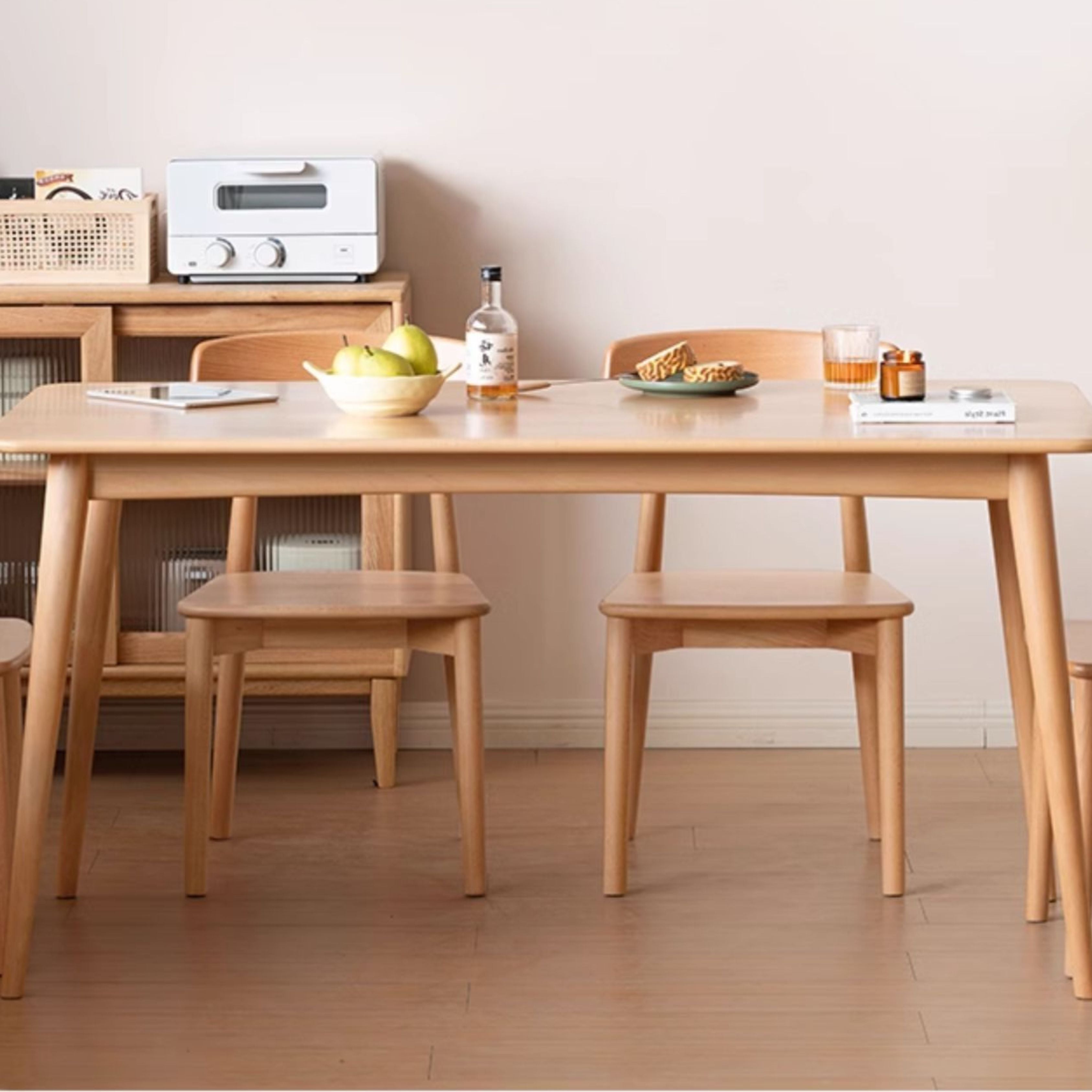 Beech Solid Wood Modern Dining Table