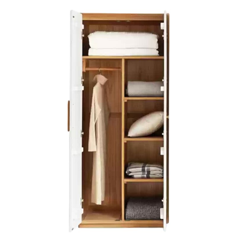 Poplar Solid Wood Modern Nordic Wardrobe