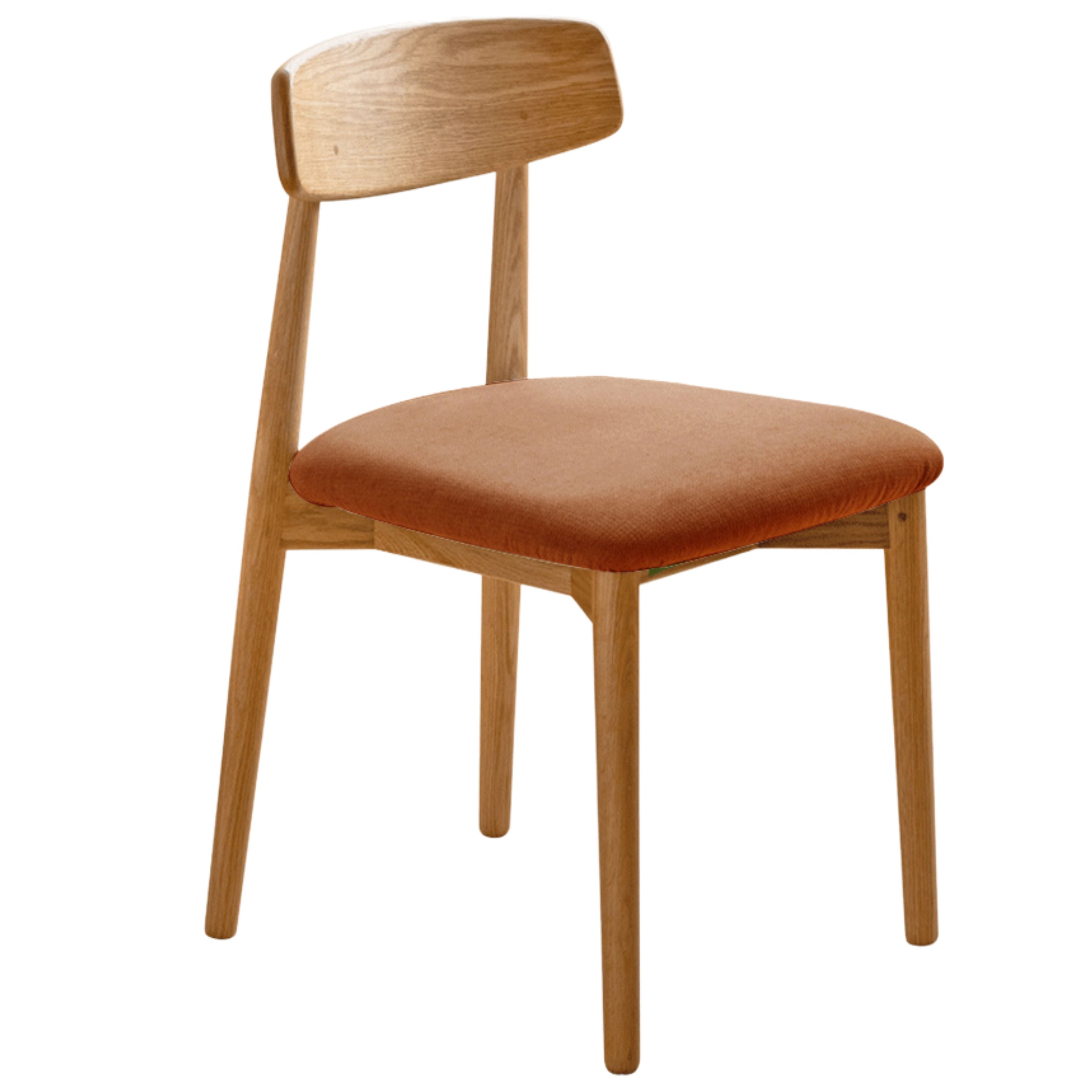 4 pcs set Black Walnut, Ash, Oak, Beech, Cherry Solid Wood Simple Modern-Dining Chair