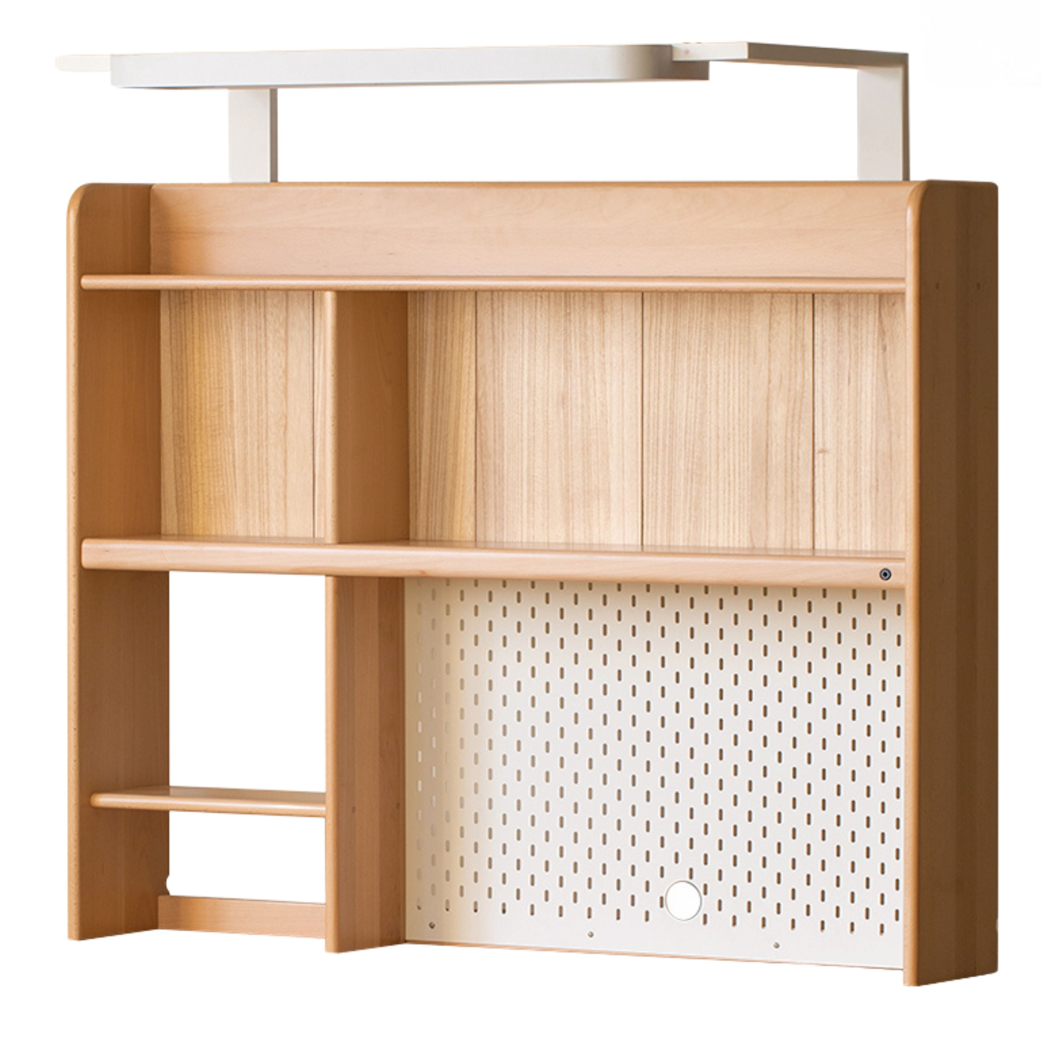 Beech, Oak, Poplar Solid Wood Study Desk with Shelf