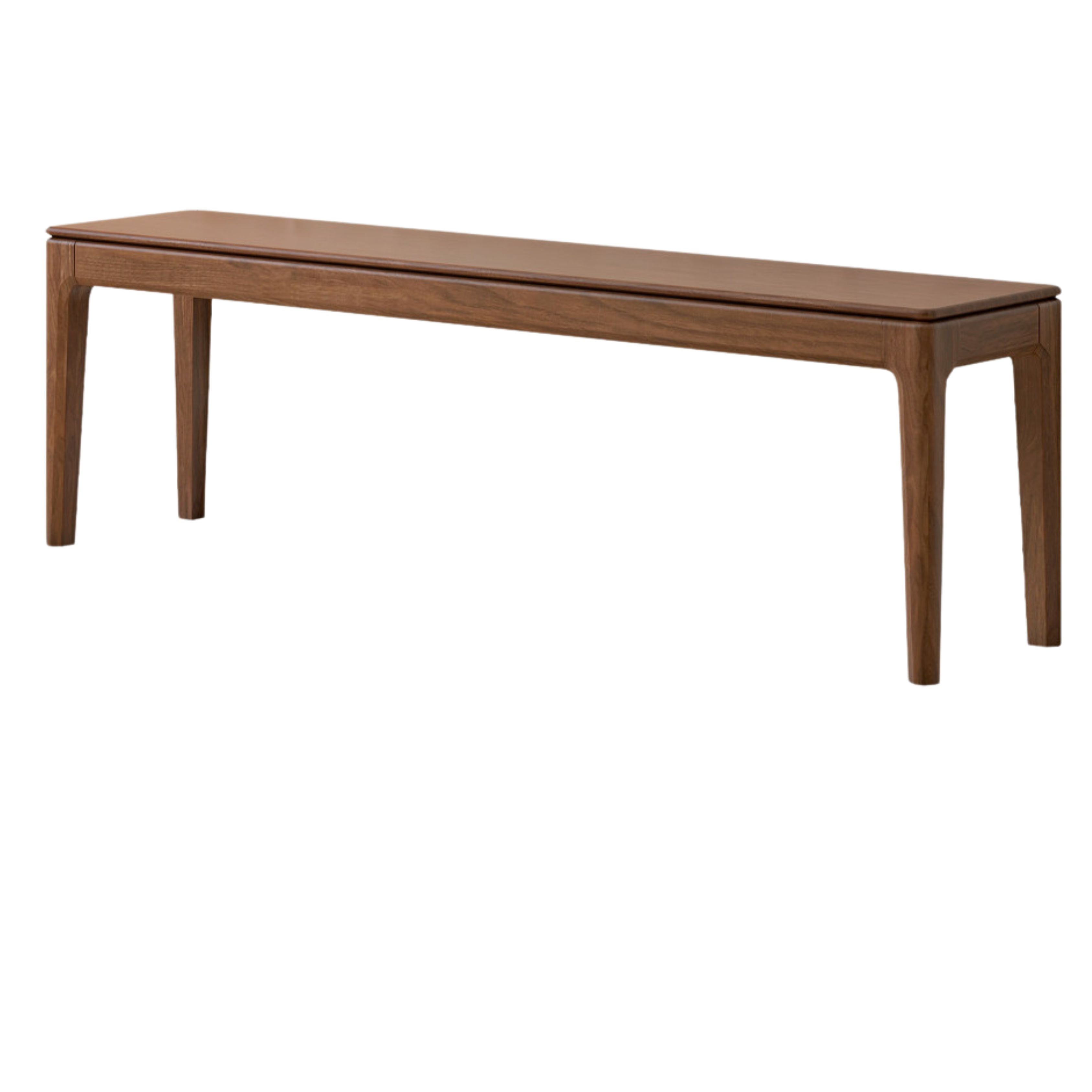 Black Walnut, Oak Solid Wood Nordic Long Bench