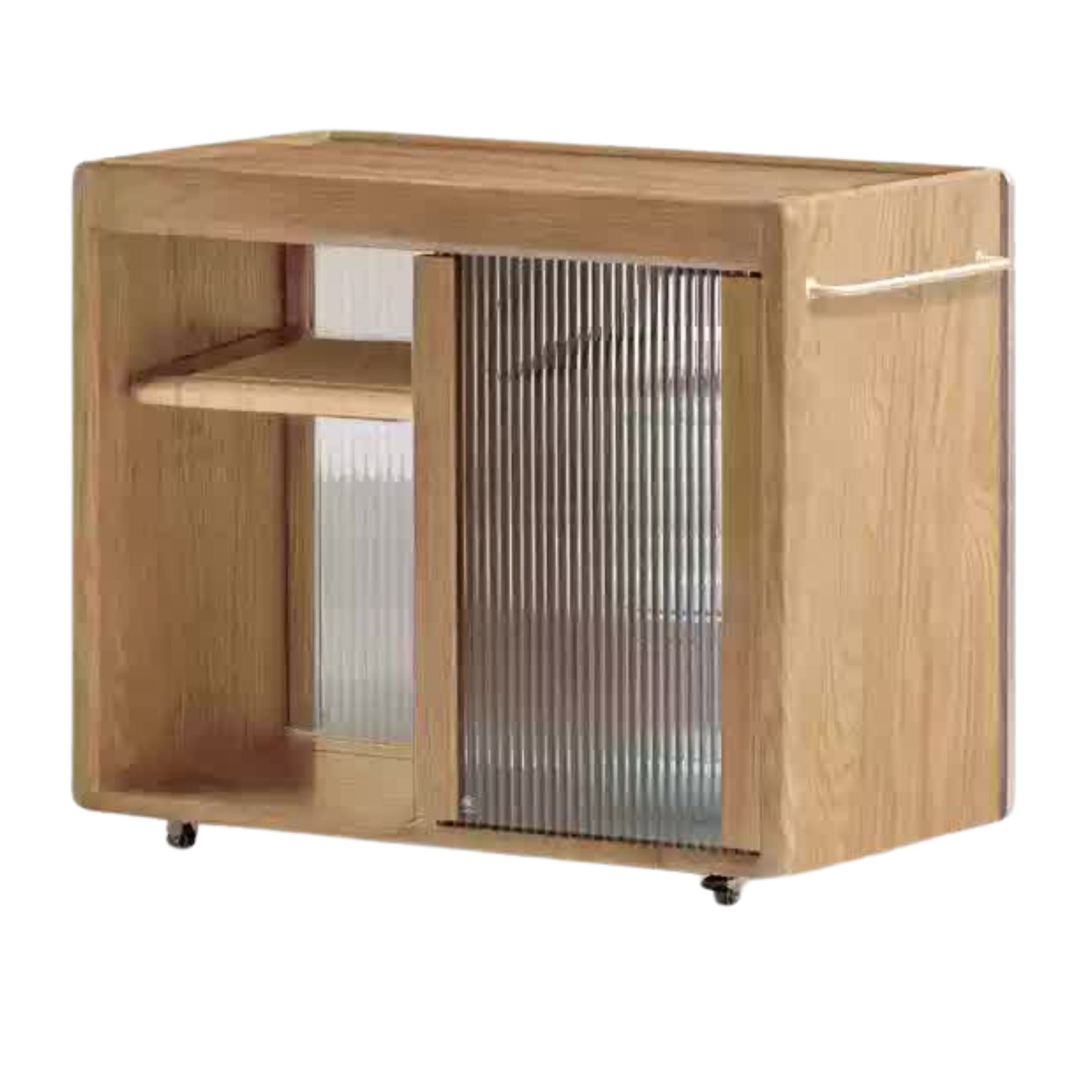 Ash Solid Wood Modern Dual-Purpose Tea Table.