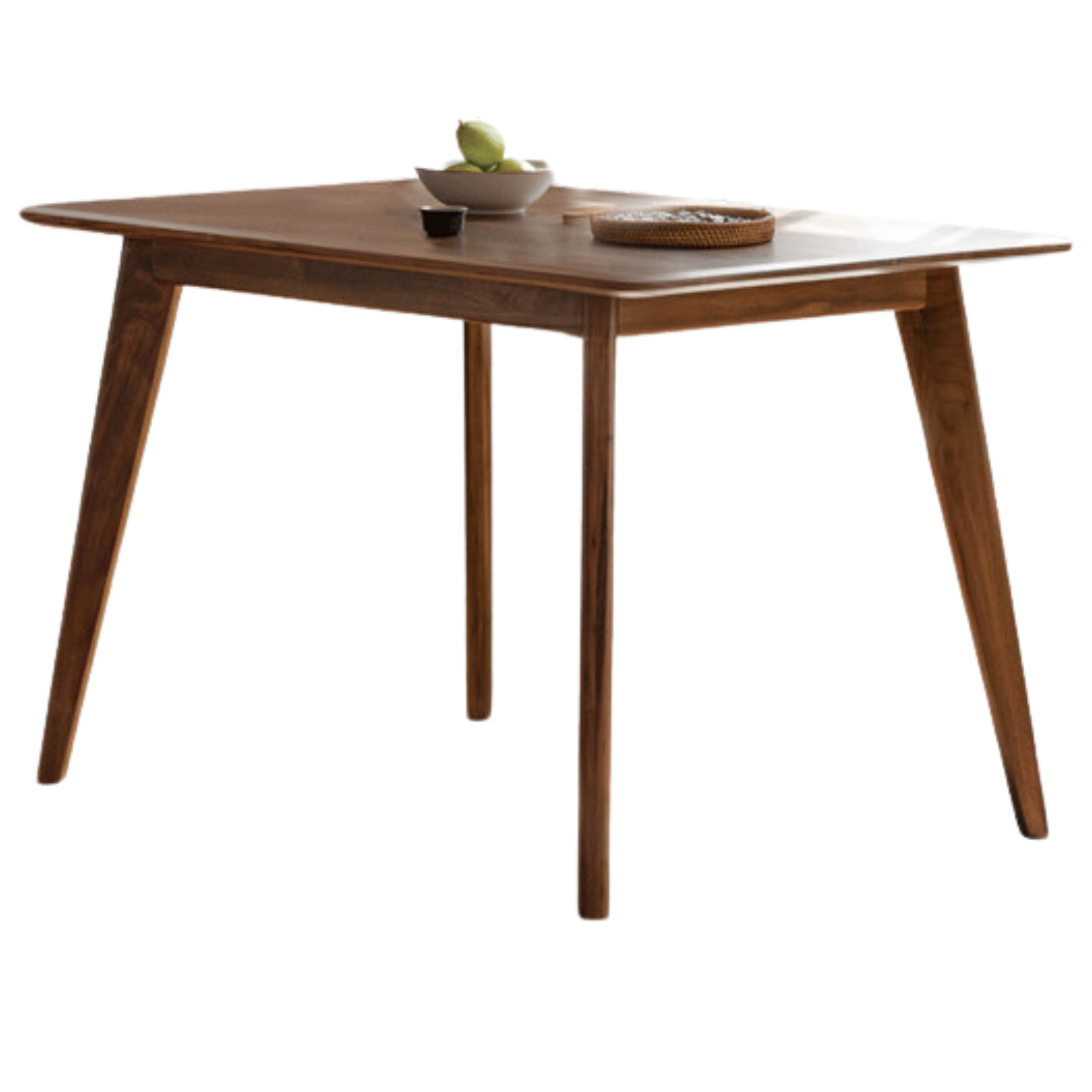 Sandalwood, Black Walnut Solid Wood North American Dining Table