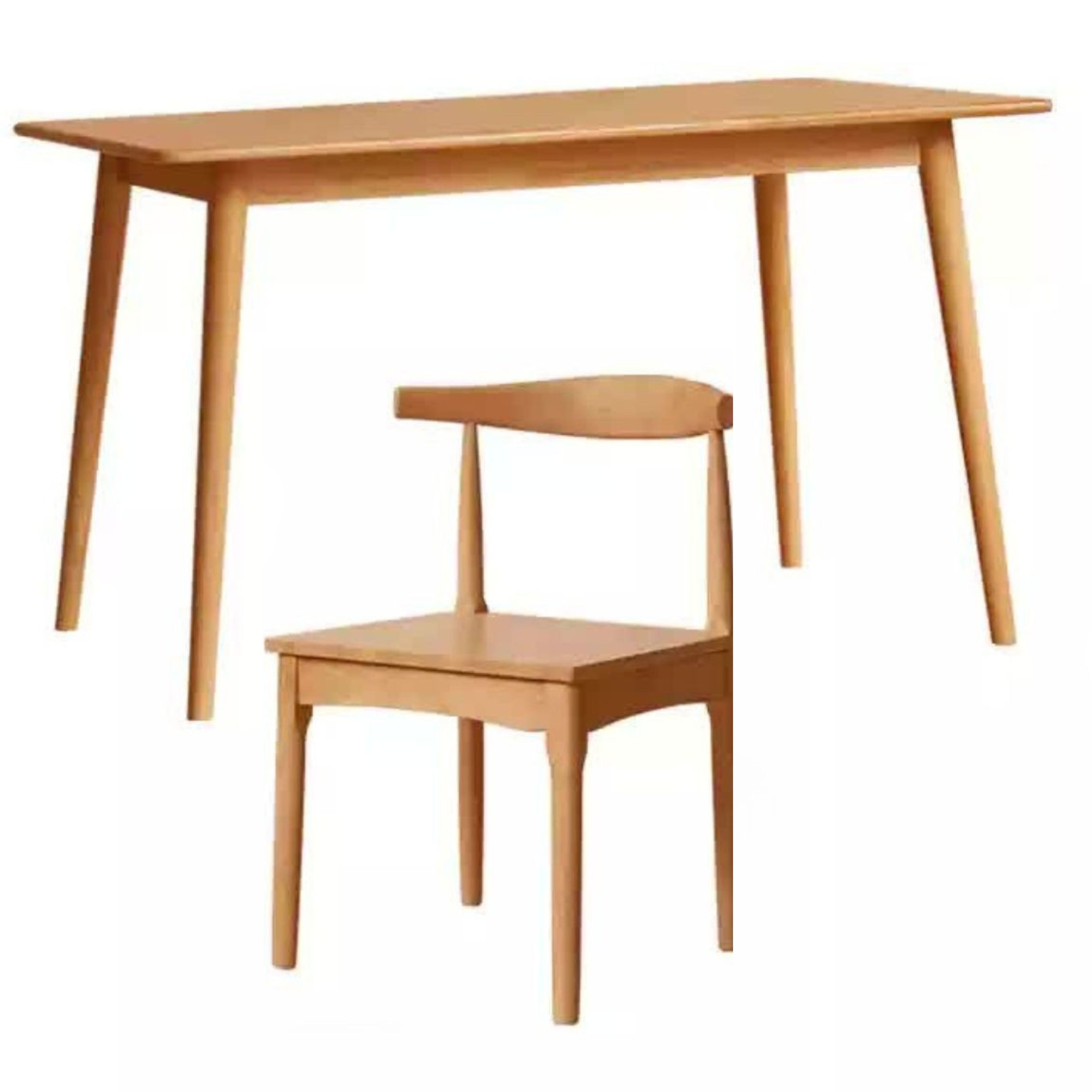 Solid Rubberwood Modern Dining Table.