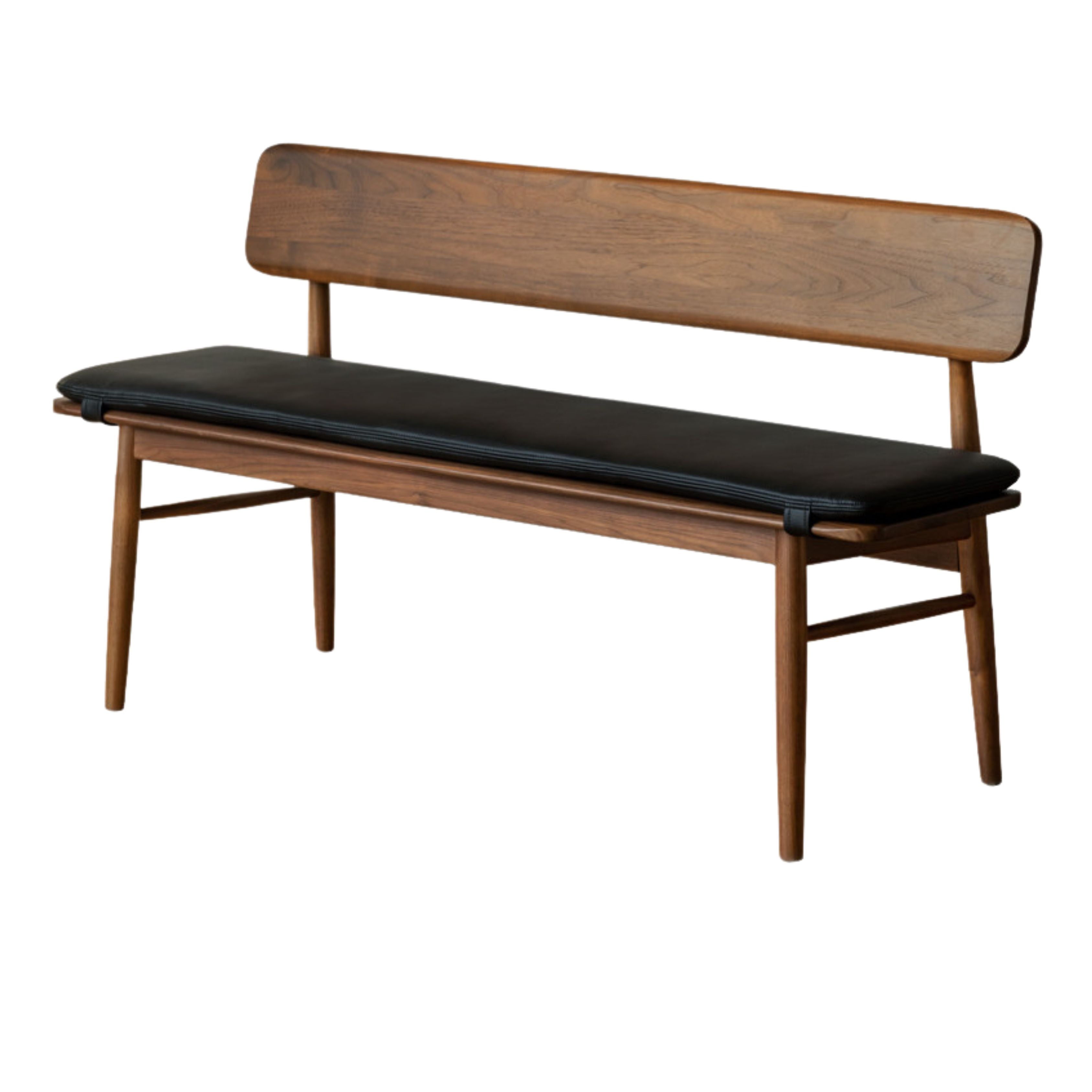 Black Walnut Solid Wood Long Bench