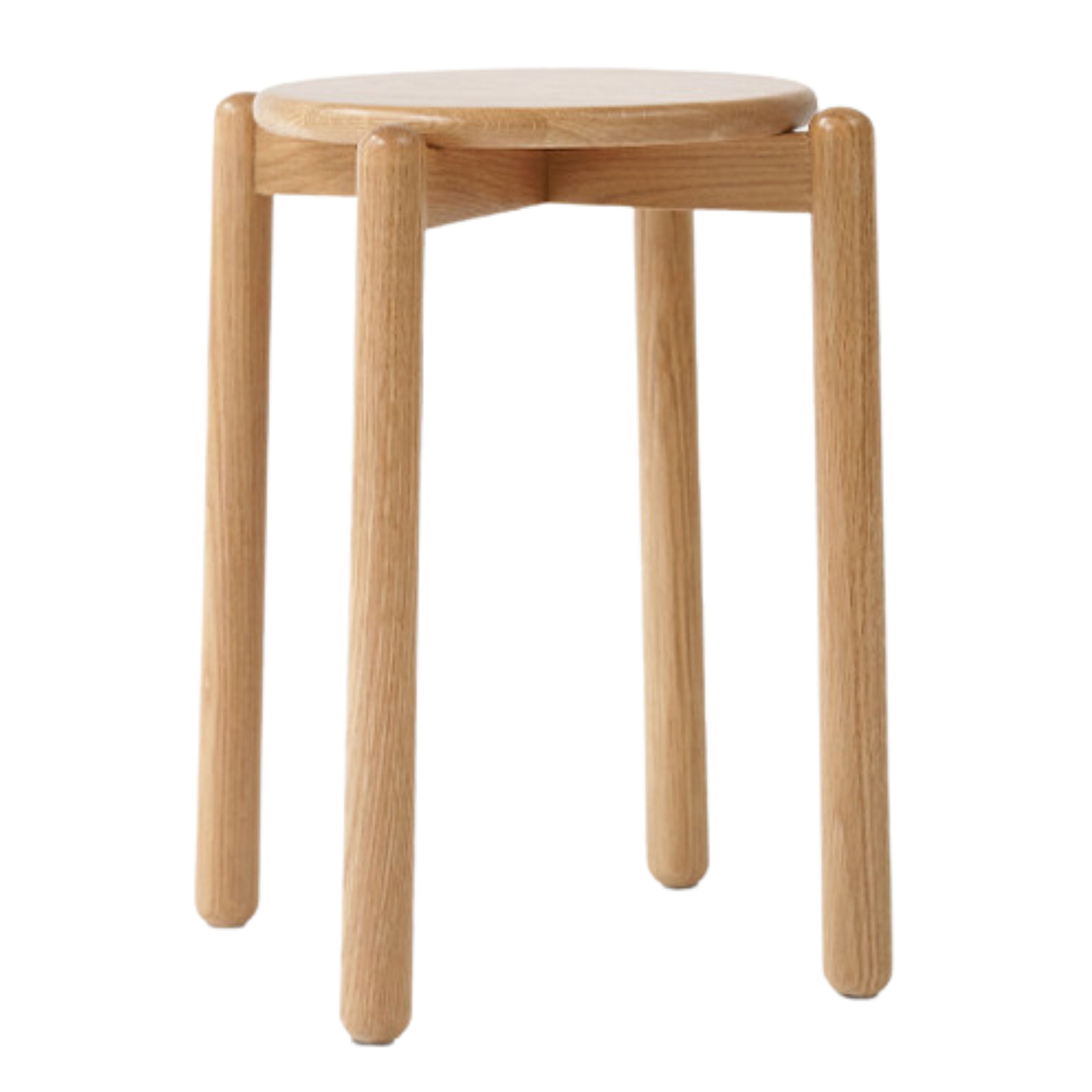 Black Walnut, Ash, Oak, Beech, Cherry Solid Wood, Solid RubberWood Stackable Small Stool