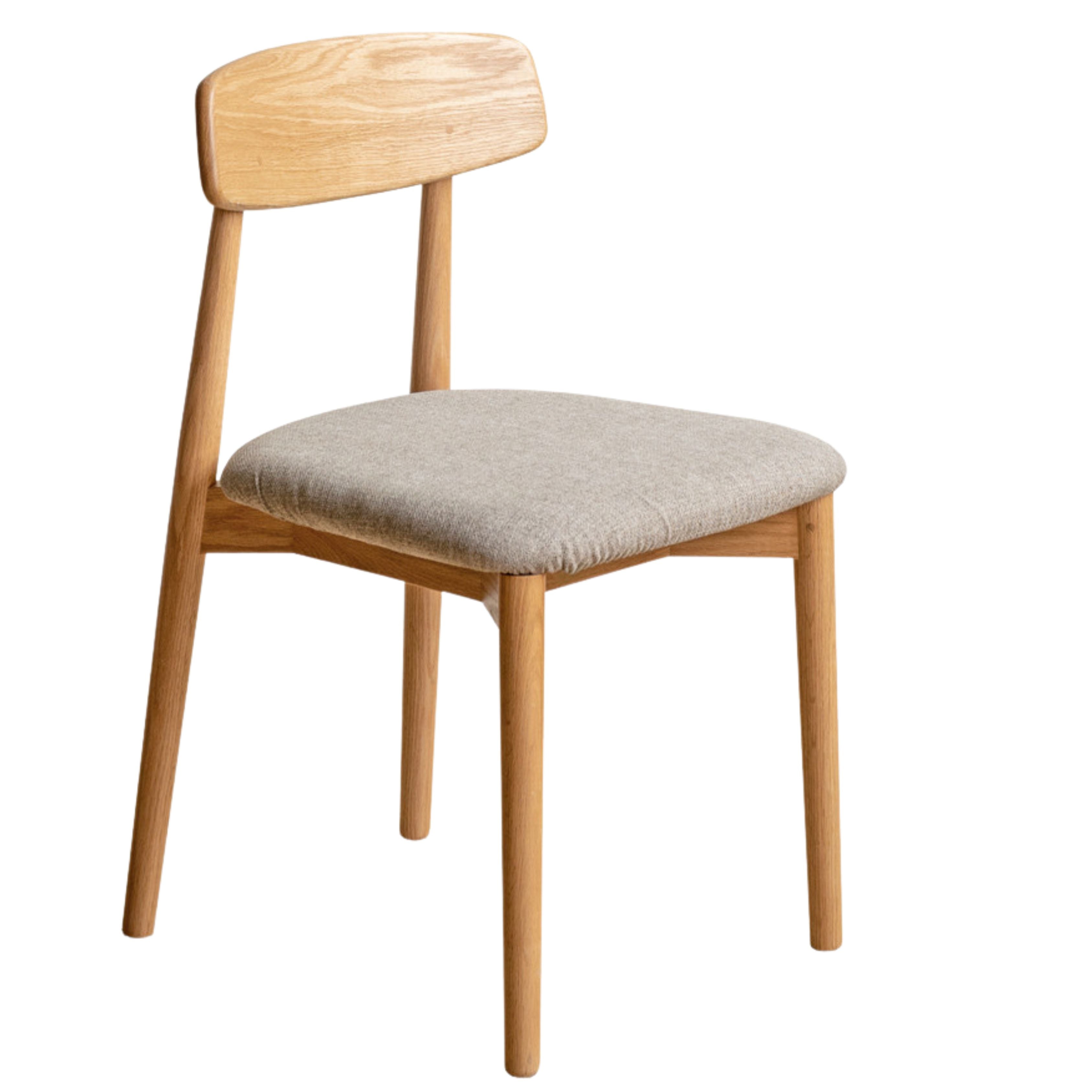 Set 4 pcs Black Walnut, White Ash, Ash, Oak, Cherry, Beech, Solid Rubberwood Dining Chair