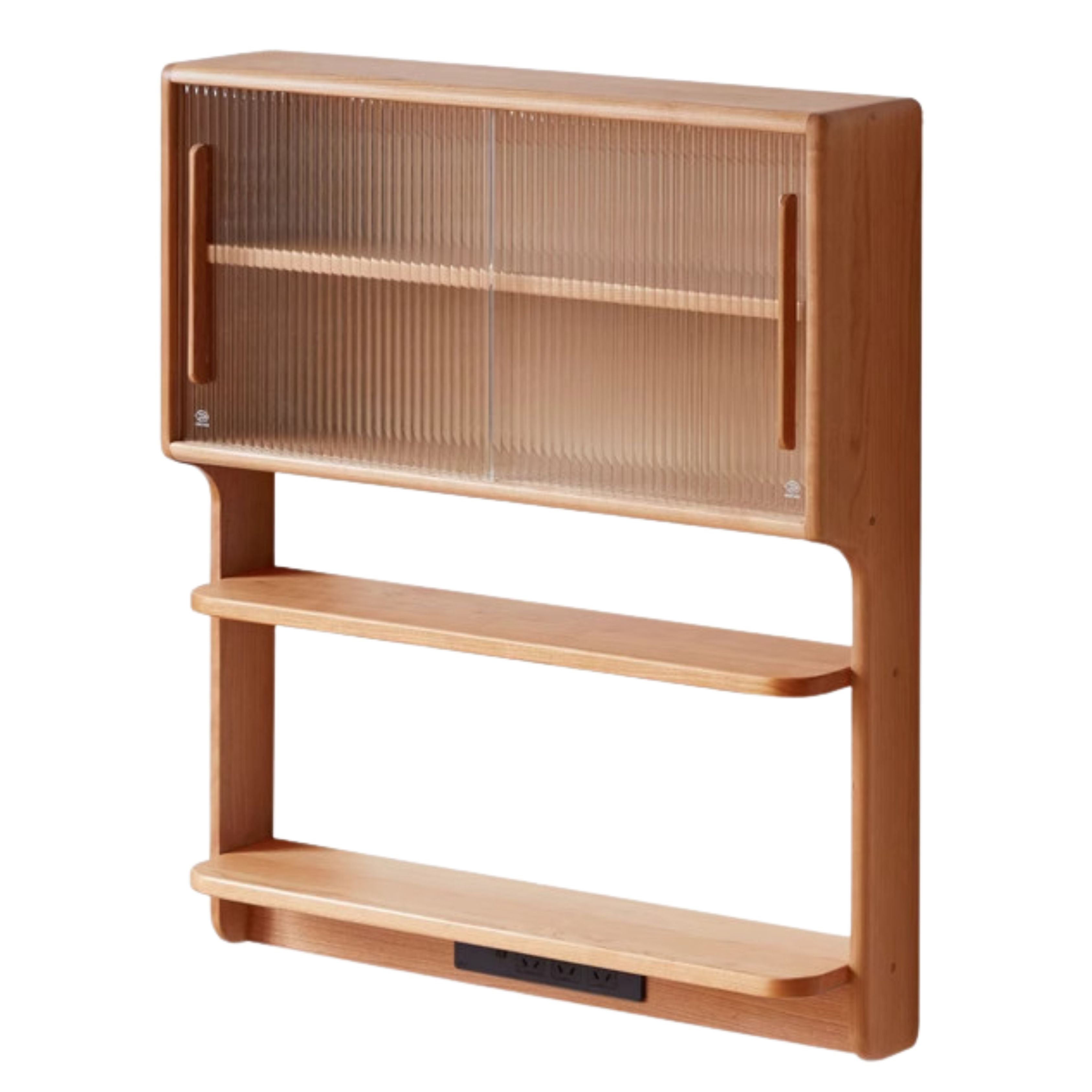 Oak, Beech, Cherry Wood Solid Wood Wall-Mounted Suspended Cabinet