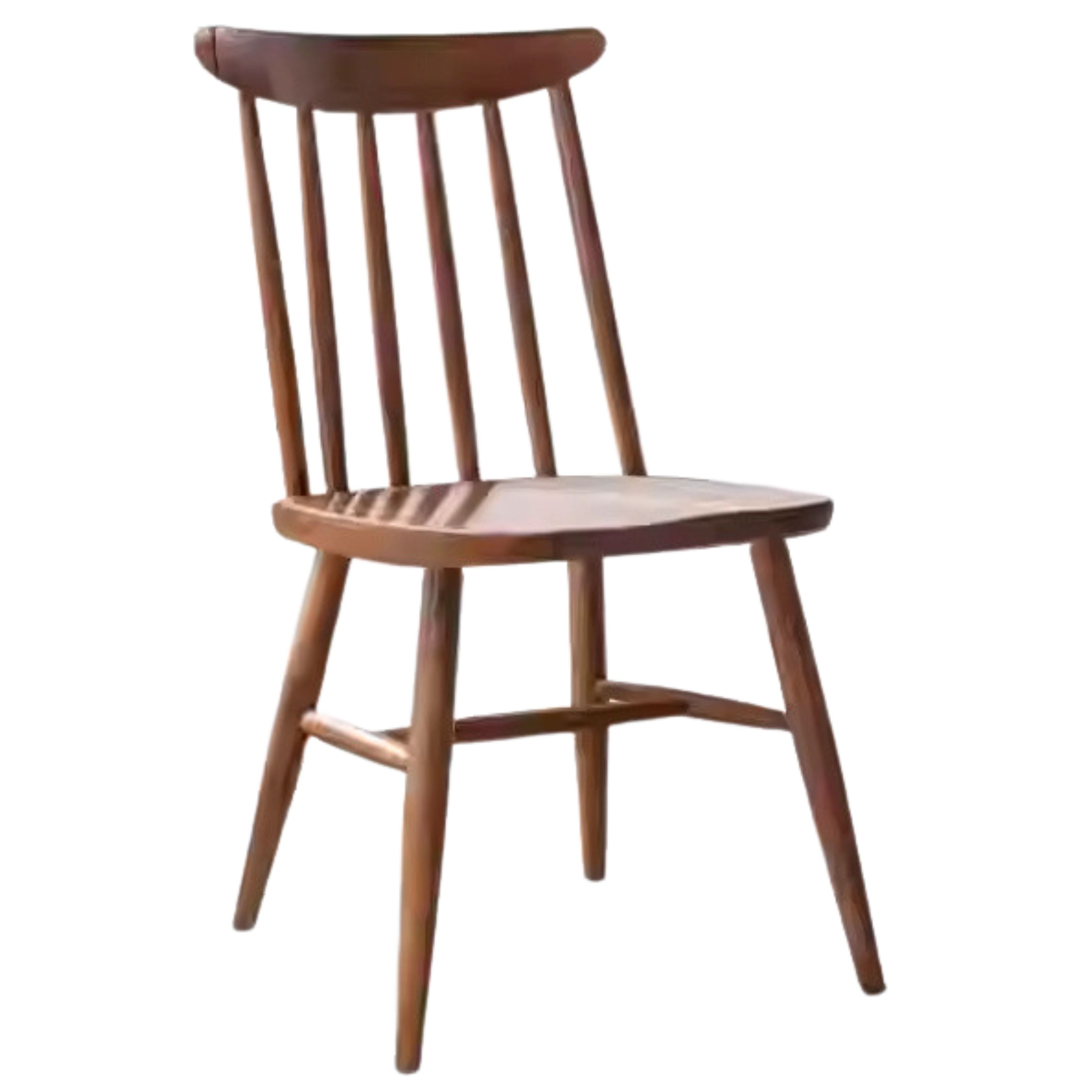 Black Walnut, Ash, Oak, Cherry, Beech Solid Wood Windsor Chair 4 Pcs Set
