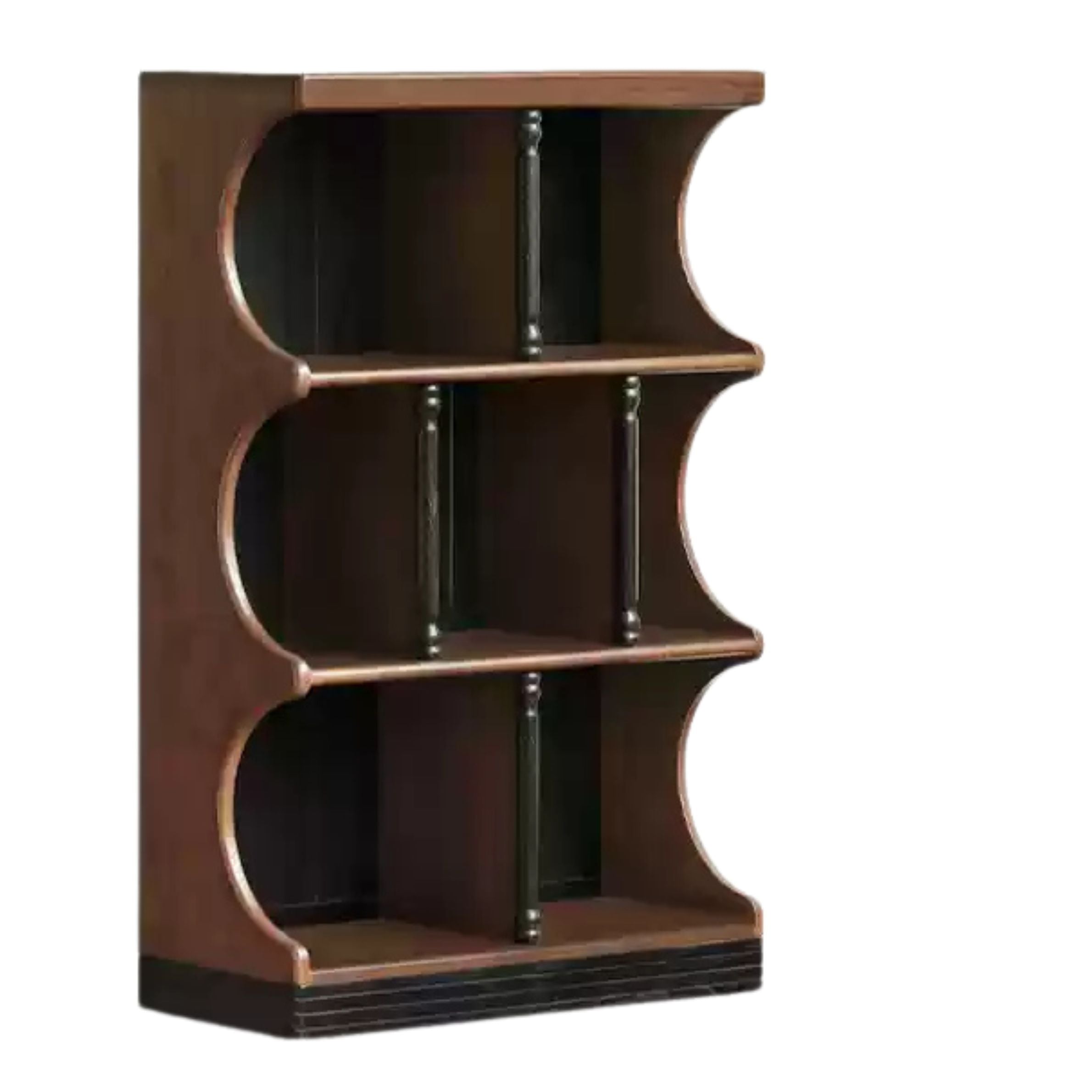 Oak Solid Wood French Retro Bookcase.
