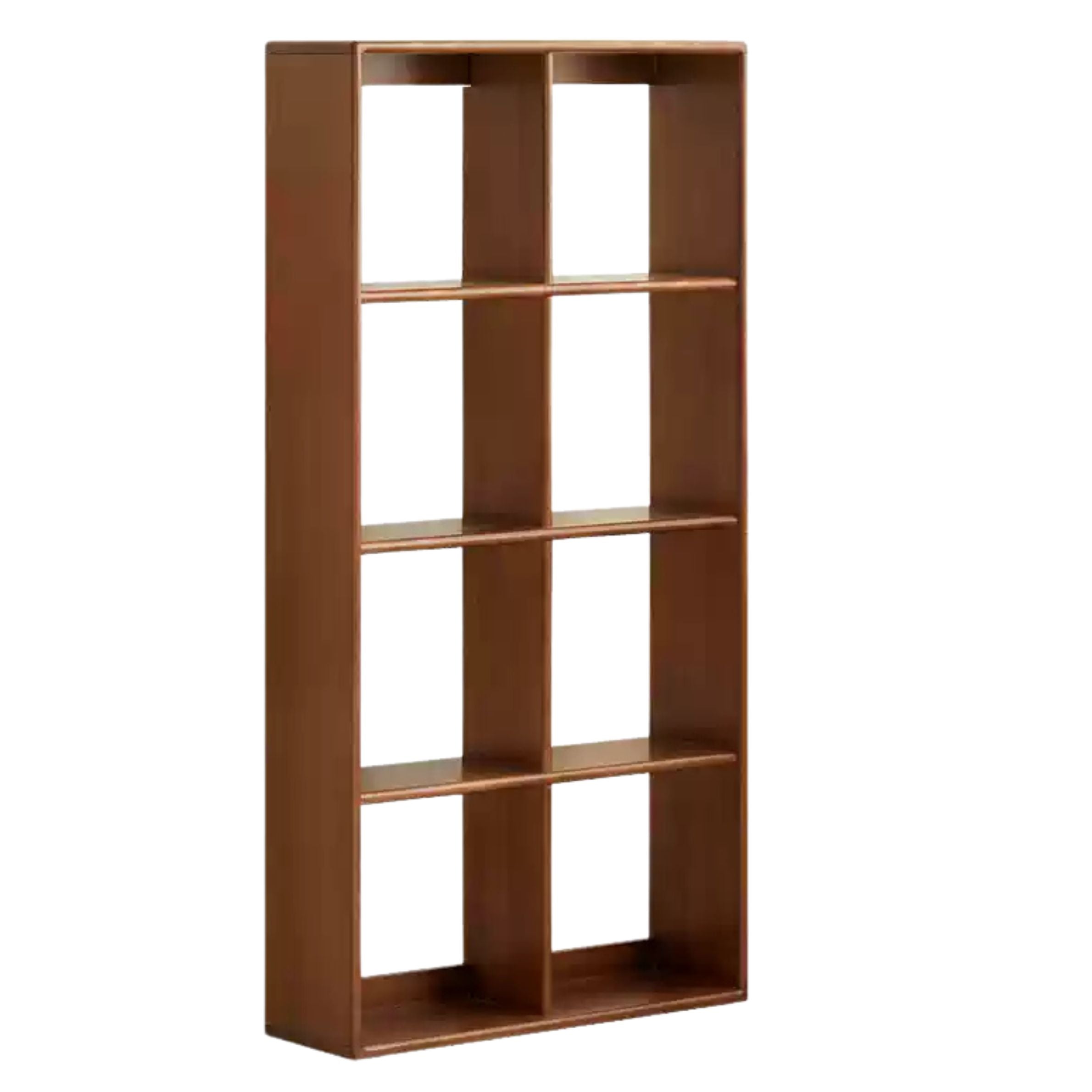 Poplar Solid Wood Children's Retro Lattice Bookshelf.