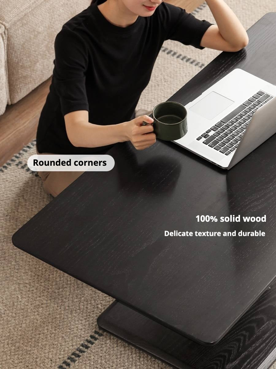 Oak Solid Wood Elevating Coffee Table