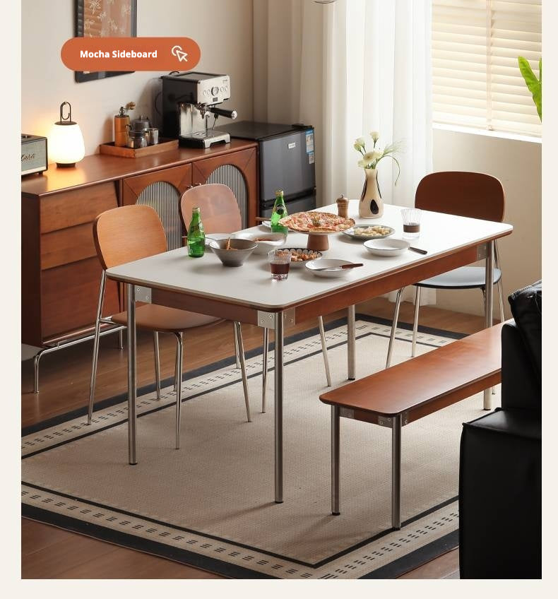 Poplar Solid Wood Bauhaus Dining Table