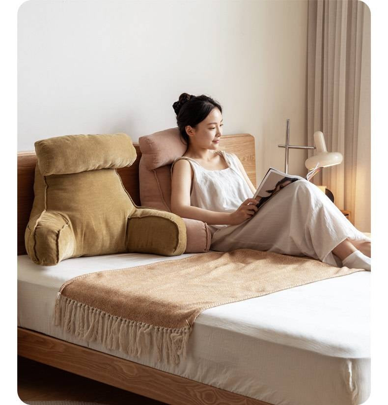 Bed Headboard with Upholstered Backrest Cushion