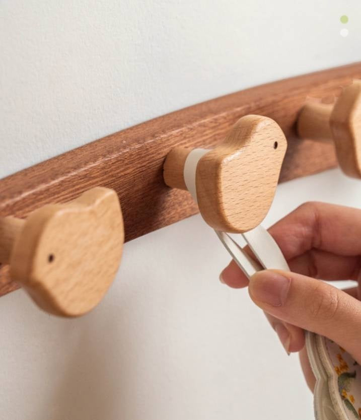 Beech Solid Wood Entry Door Porch Hanger