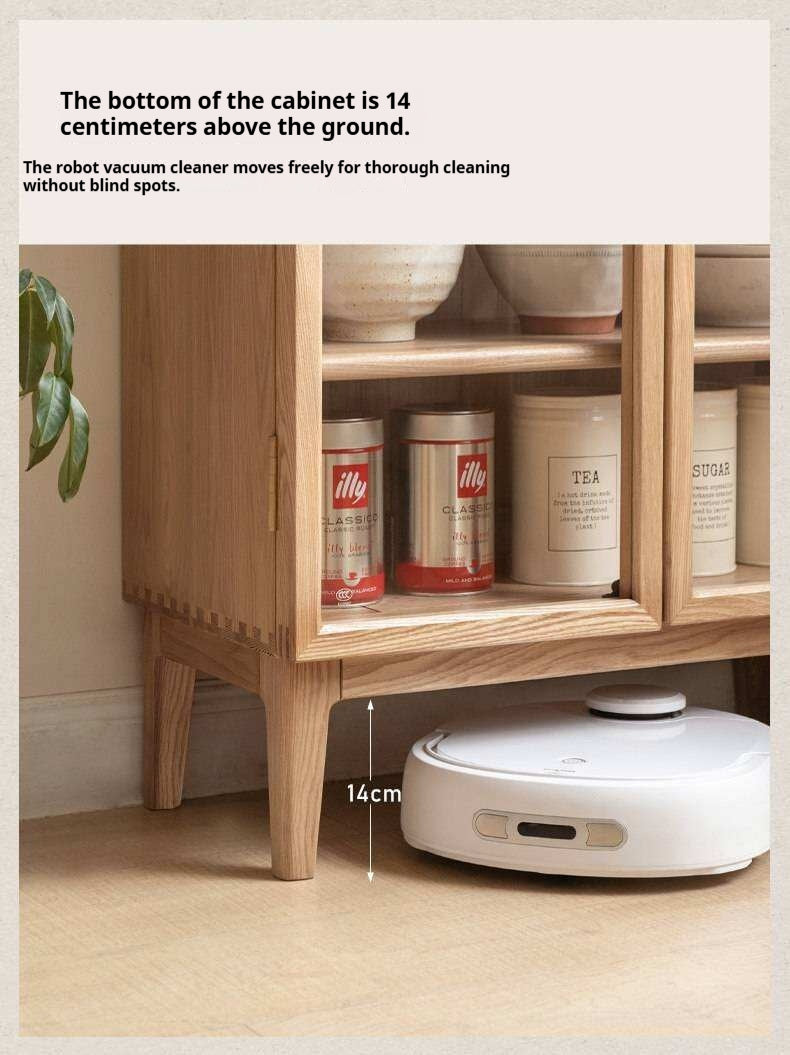 Ash Solid Wood Storage Sideboard