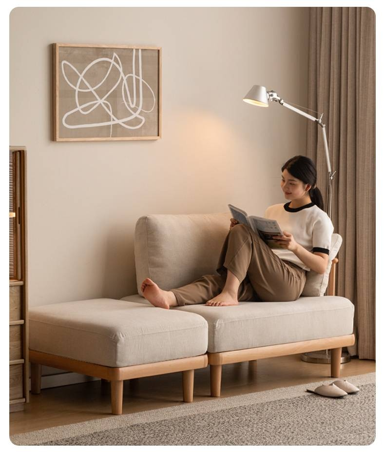 European Beech Wood Fabric Free Combination Sofa