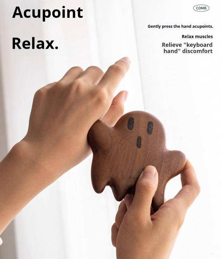 Black Walnut Solid Wood Modern Massage Comb