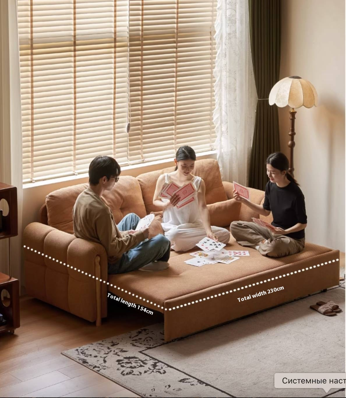 Fabric retractable Sofa Bed