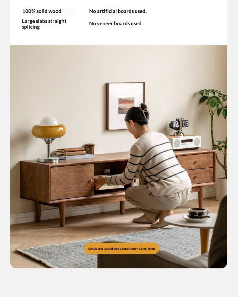 Black Walnut, Sandalwood TV Cabinet.