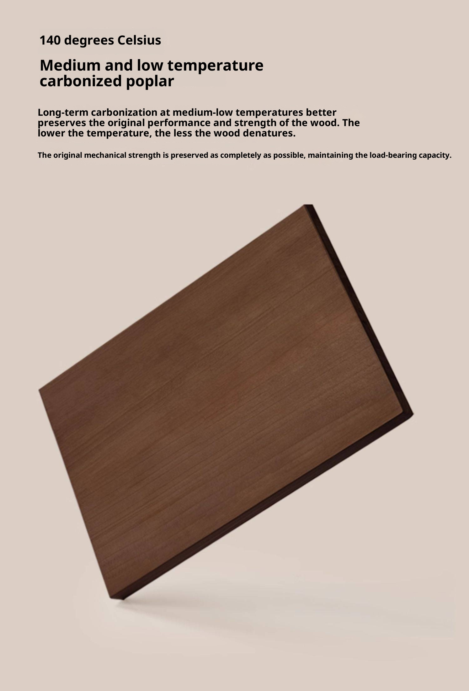 Poplar Solid Wood Genuine Leather Soft Backrest Bed Retro Vintage