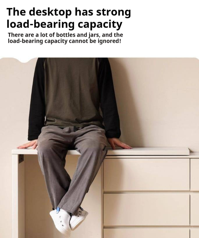 Poplar Solid Wood Makeup Table and Stretchable Vanity Table.