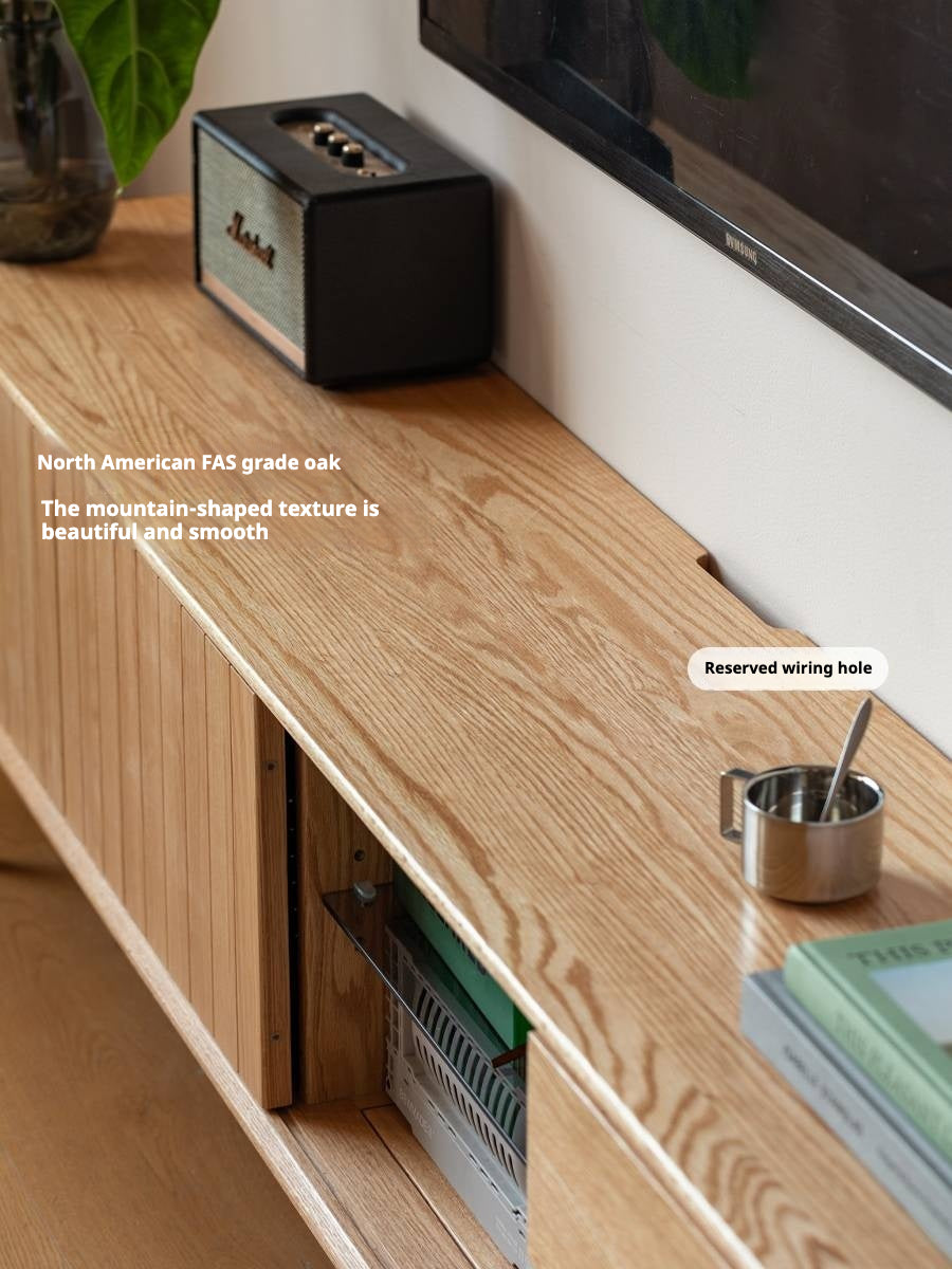 Oak Solid Wood Modern TV Сabinet.