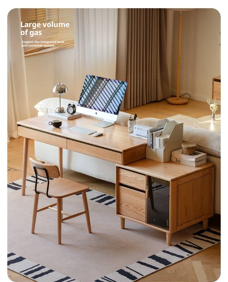 Oak Solid Wood Modern Office Desk