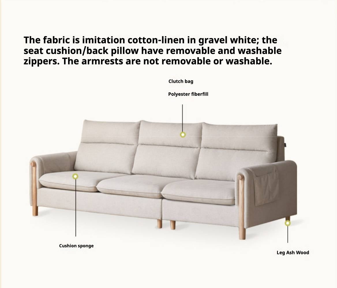 Fabric Contemporary Sectional Sofa with Relaxed Seating