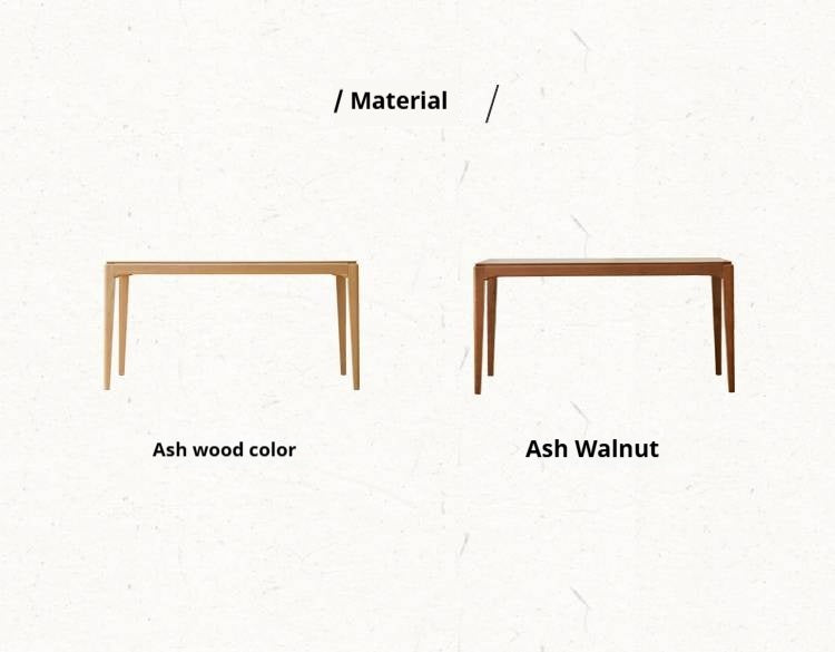 Ash Solid Wood Rectangular Modern Dining Table