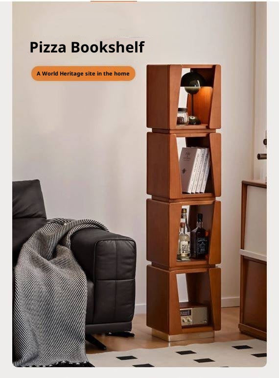 Tulipwood Solid Wood Vintage Bauhaus Bookshelf