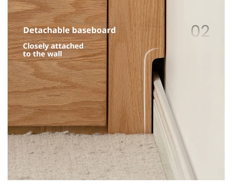 Oak Solid Wood Genuine Leather, Eco-leather Box Bed