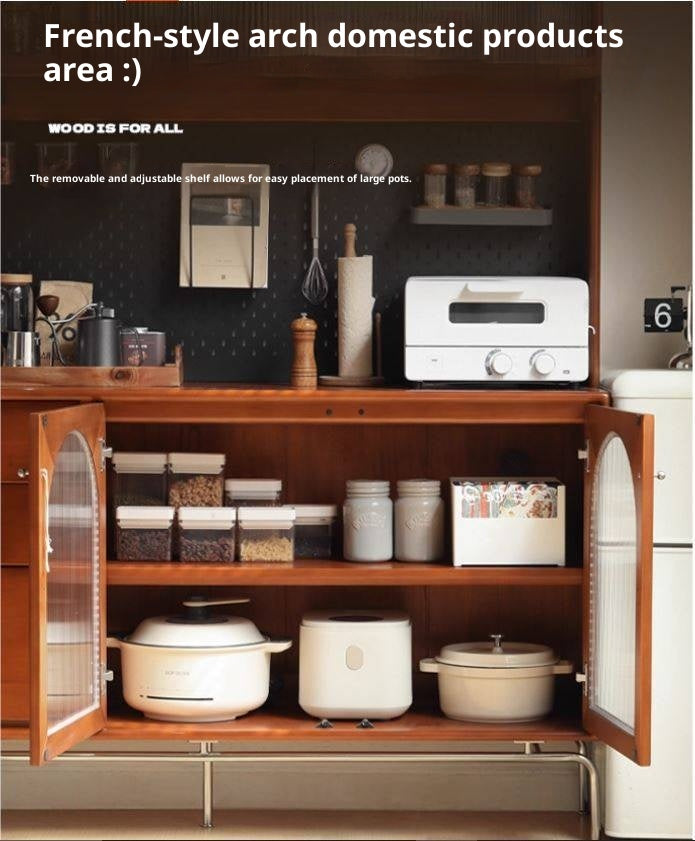 Poplar Solid Wood Style Retro Sideboard