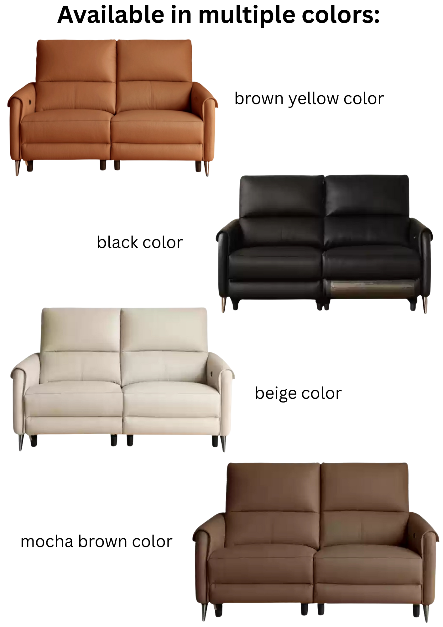 Leather Sofa Multifunctional Telescopic Electric Sofa.