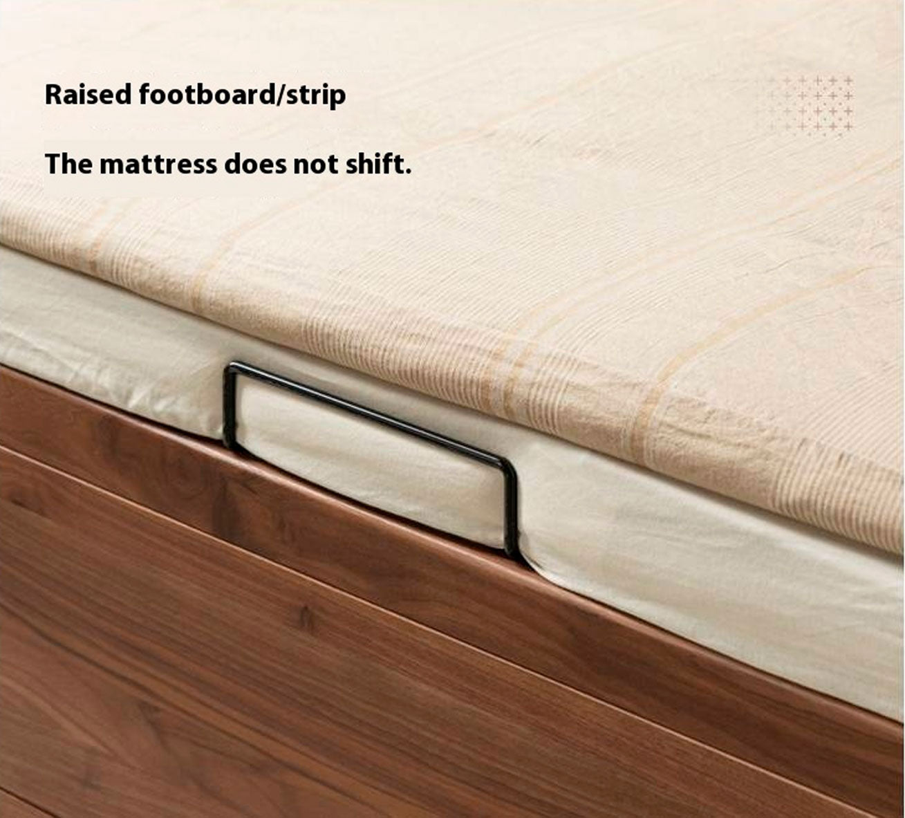 Black Walnut Solid Wood Italian Light Luxury Soft Bed
