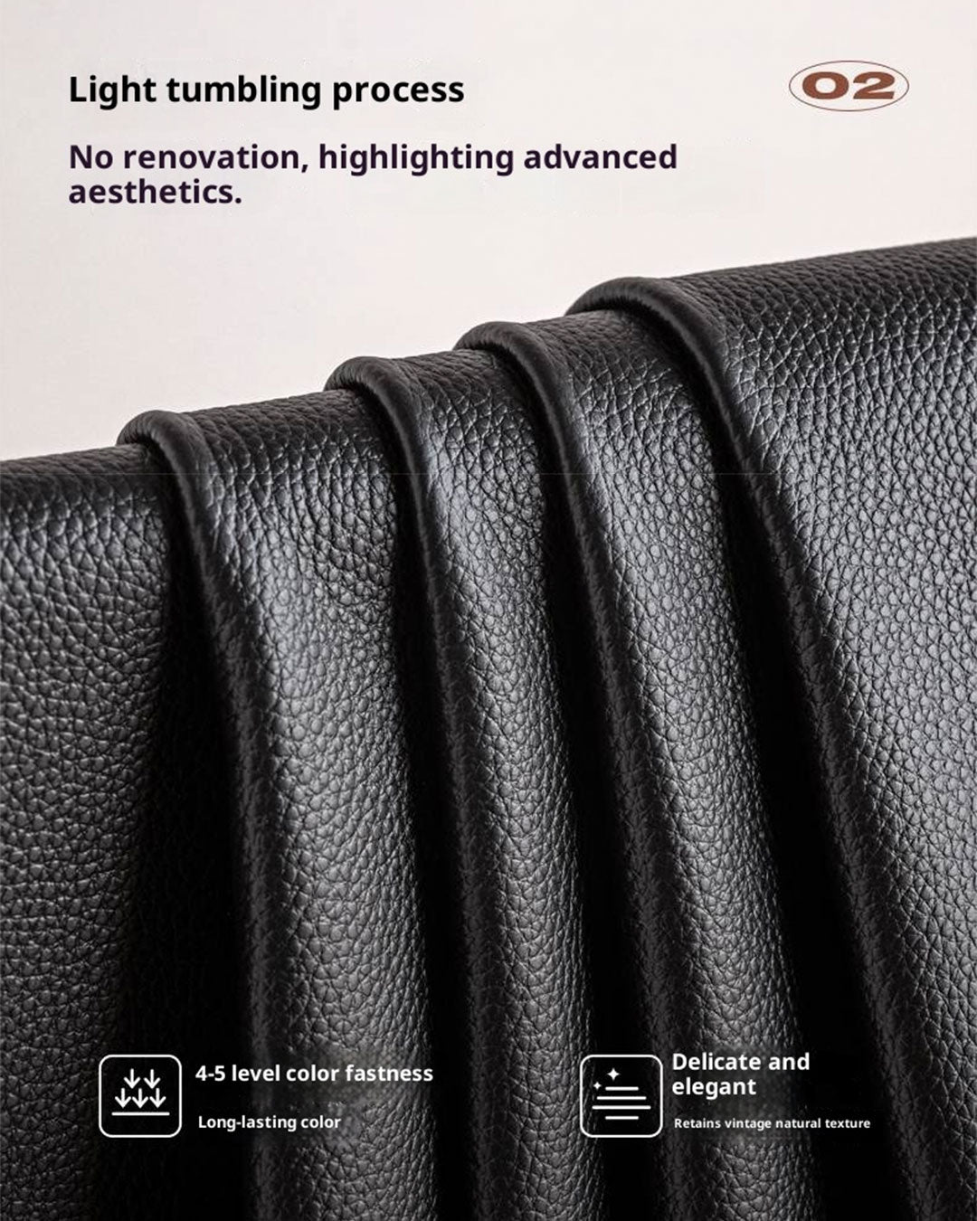 Genuine Leather Black Light Luxury Soft Box Bed