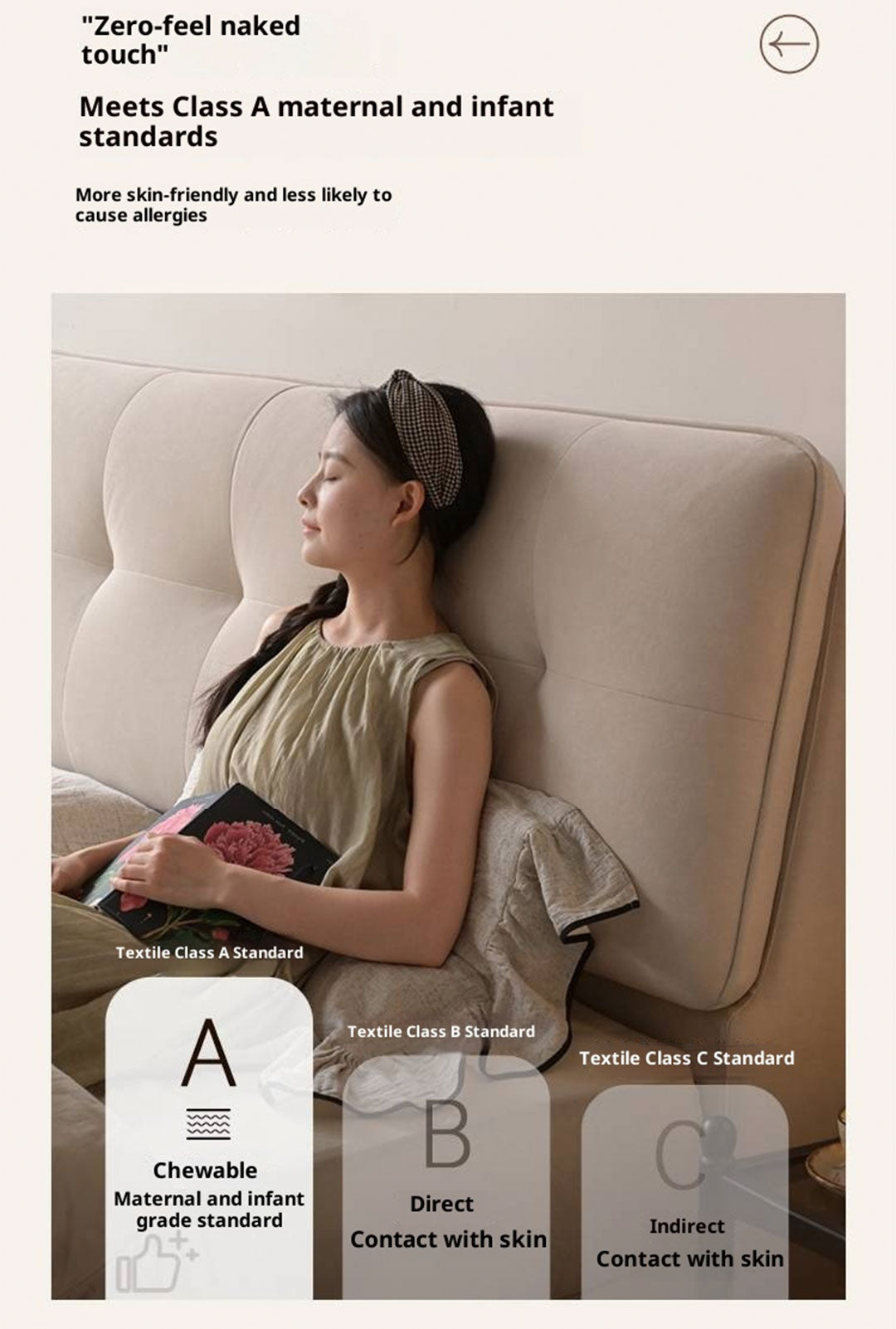 Fabric Puff Cat Scratch Bed, French Cream Style