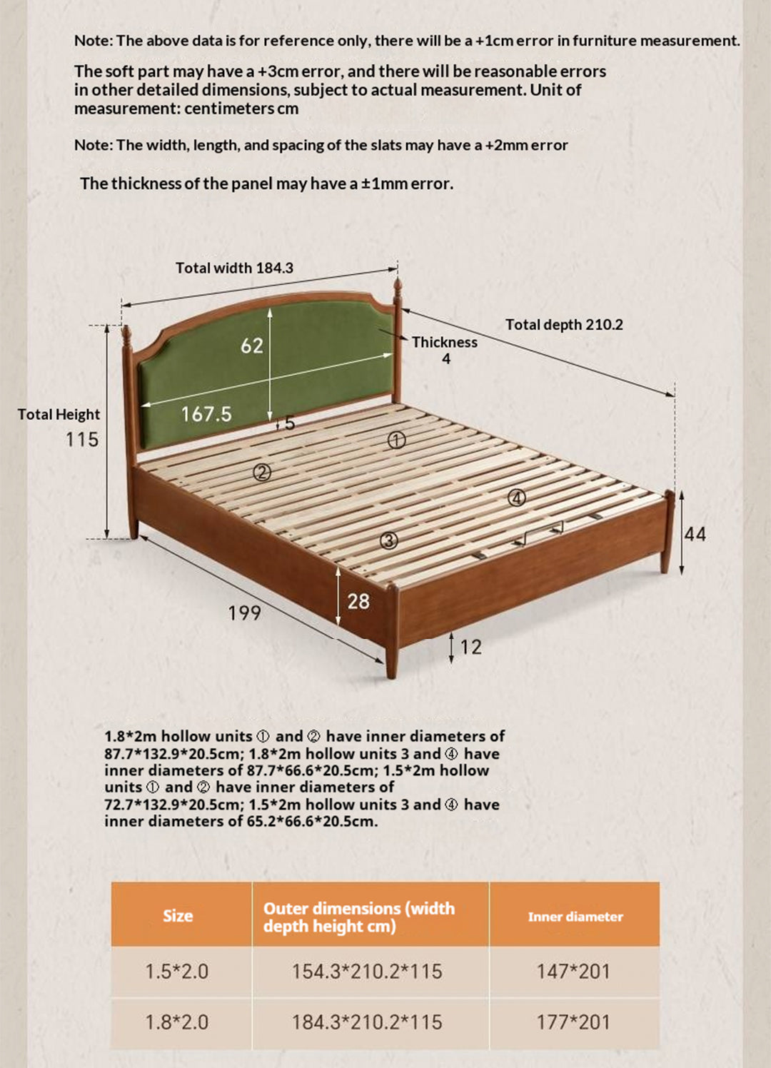 Poplar Solid Wood Box Bed — French Retro Style with Soft Backrest and Mid-Fashion Design