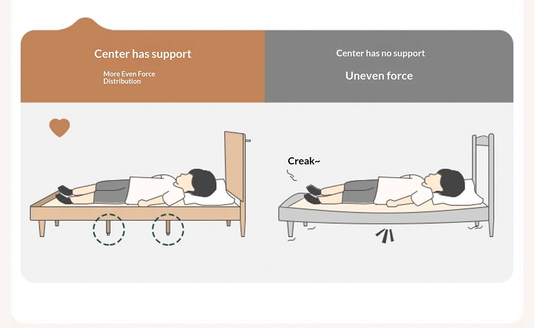 Oak Solid Wood Bed — Cream Style Upholstered Suspended Luminous Bed