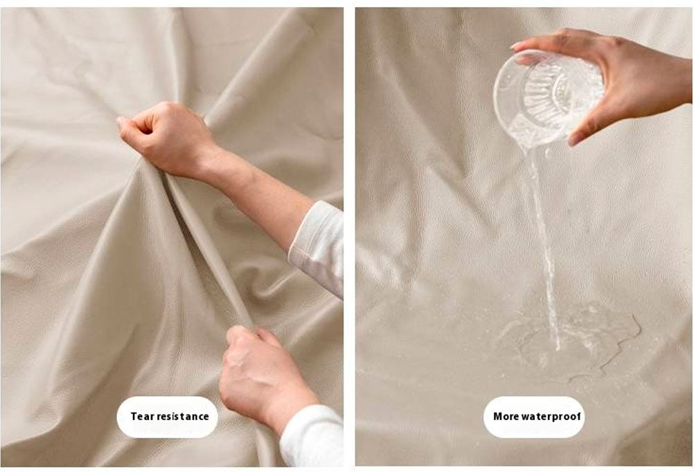 Black Walnut Solid Wood Genuine Leather Italian Light Luxury Soft Bed