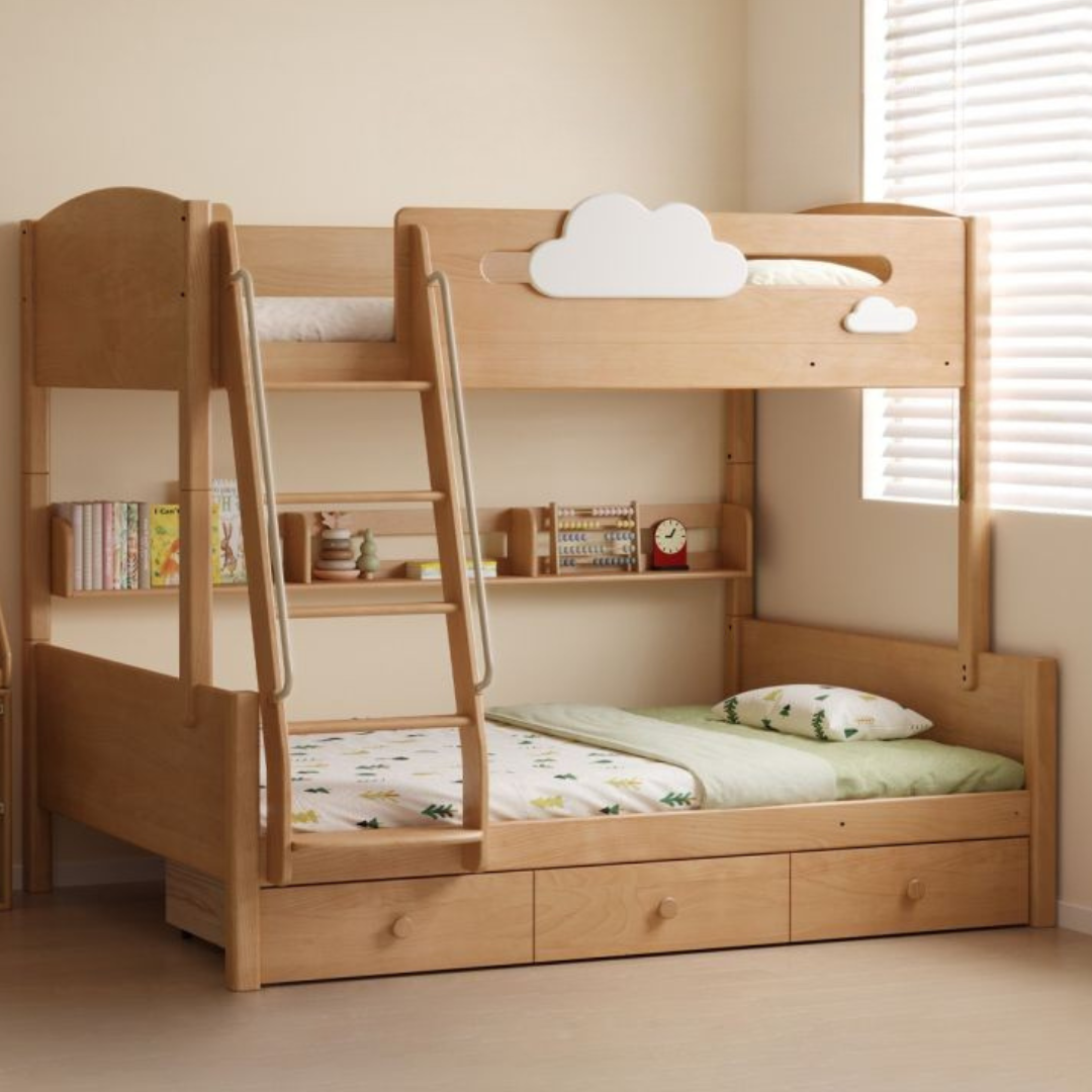 Beech Solid Wood Children's Bunk Bed