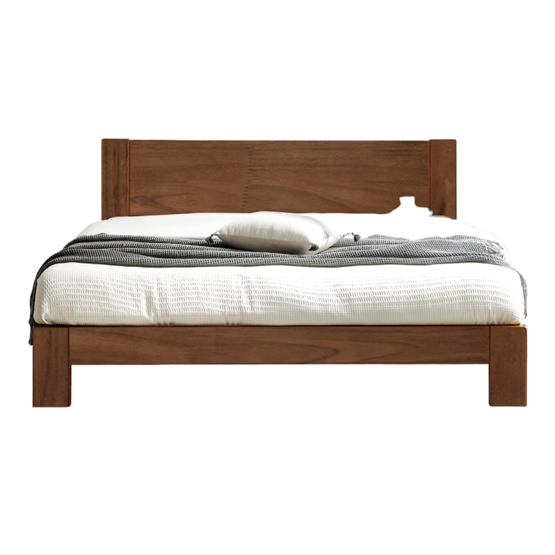 Oak, Rubberwood Solid Wood Bed - SPECIAL PRICE