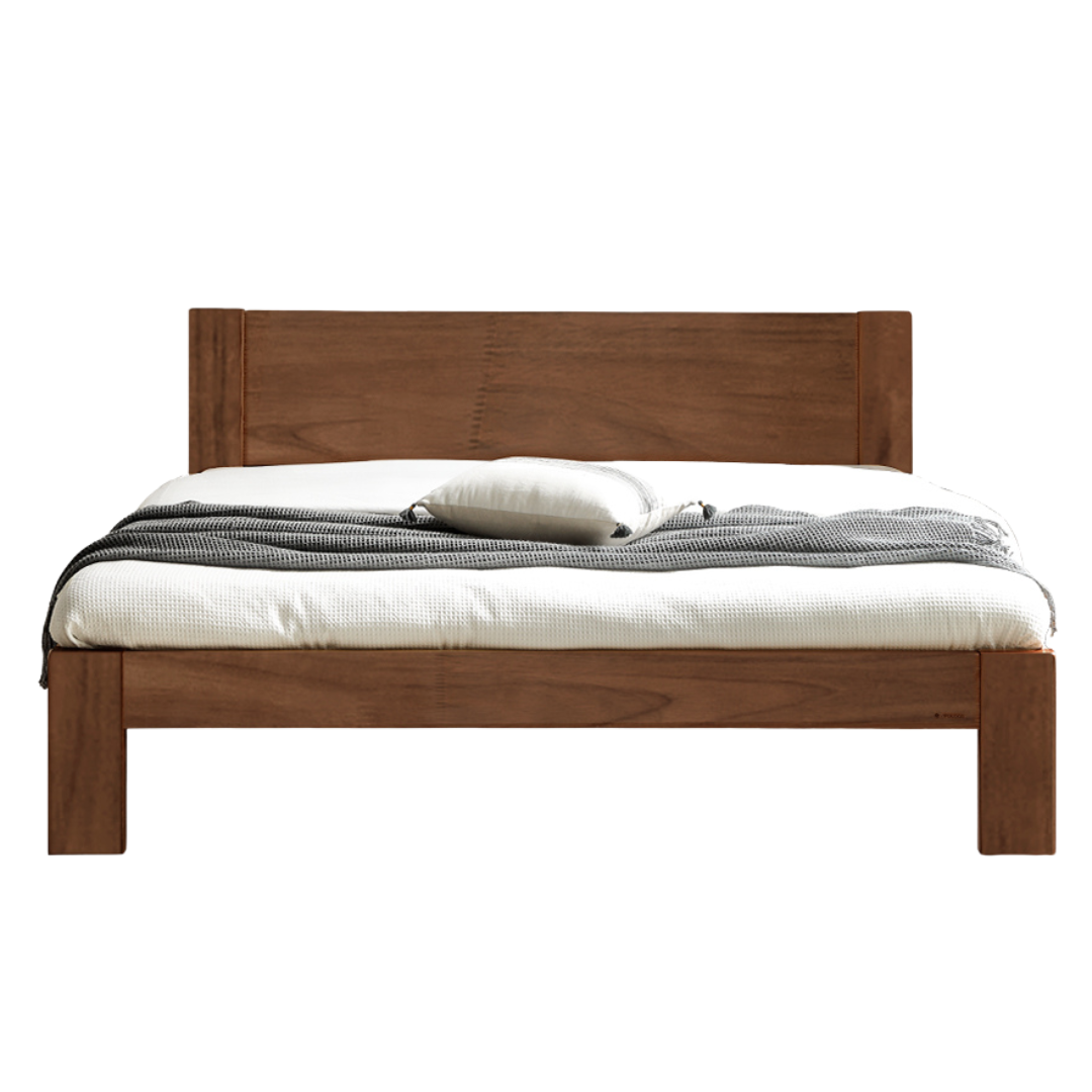 Oak, Rubberwood Solid Wood Bed - SPECIAL PRICE