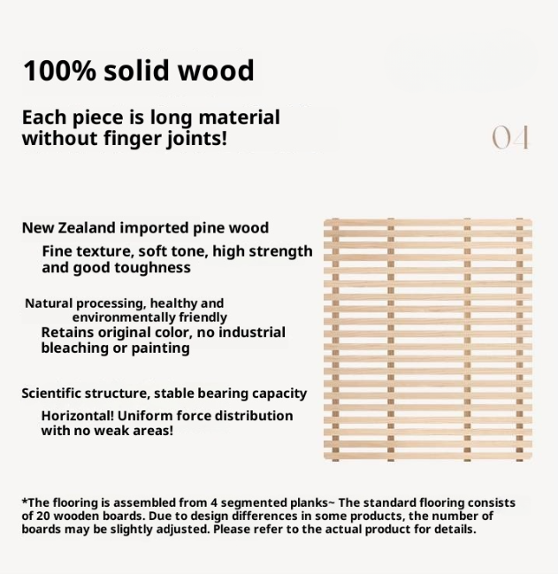 Oak Solid Wood Modern Minimalist Multifunctional with Light Box Bed