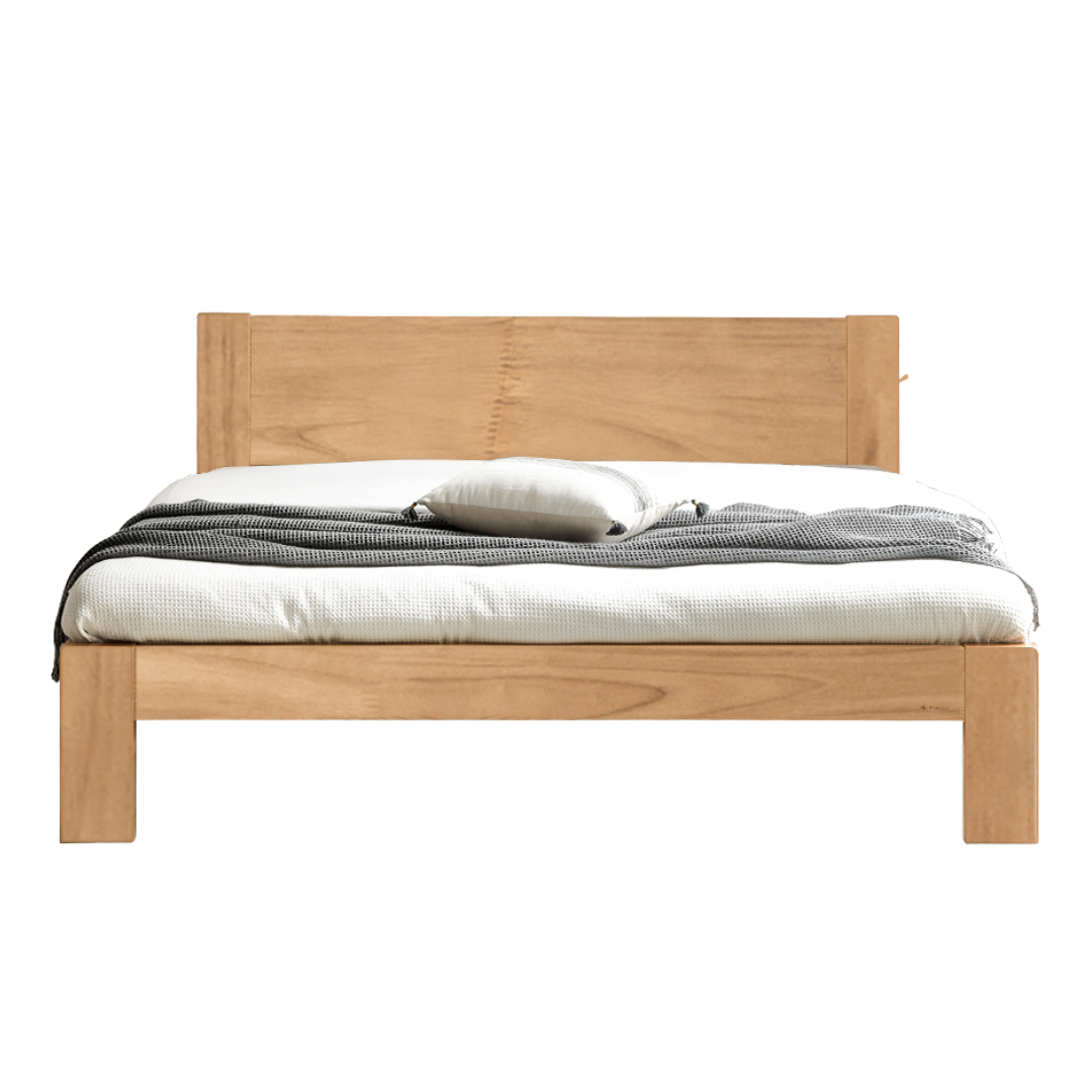 Oak, Rubberwood Solid Wood Bed - SPECIAL PRICE