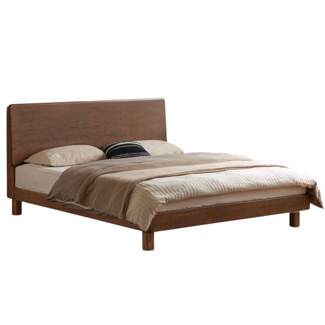 Oak Solid Wood Modern Bed