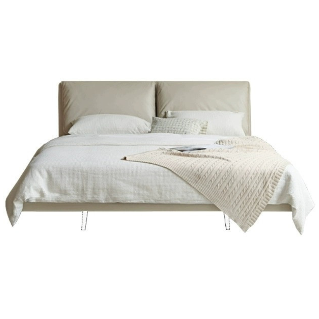 Suspension Technology Fabric Bed,Leather Bed with Light